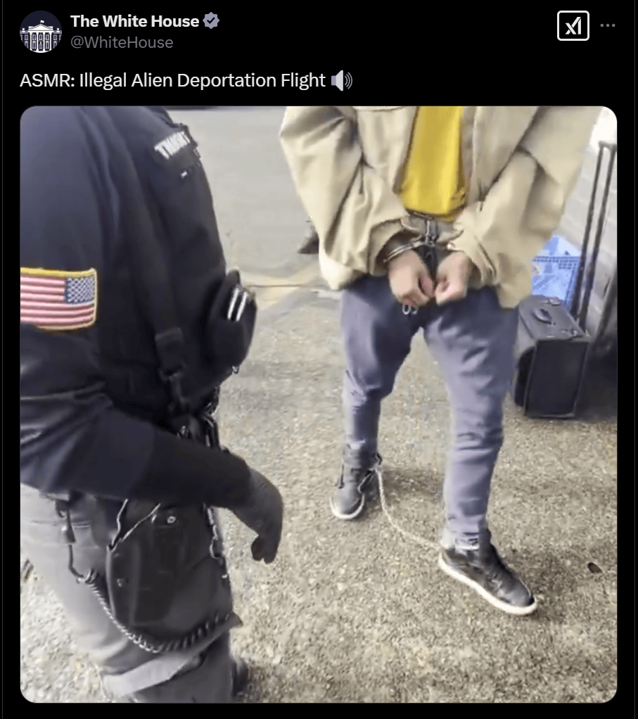 香港五人足球代表隊_白宫发布非法移民戴镣铐登机视频引争议香港五人足球代表隊,有网友不满:把驱逐变成丑剧太可鄙