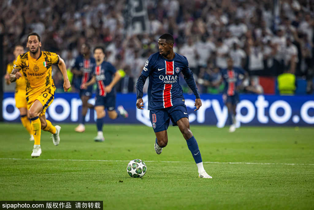 皇冠足球管理平台出租_欧冠-杜埃两射一传登贝莱助攻双响 巴黎5-0国米首夺冠